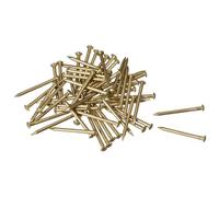 TOP-VIGOR Clout Nails 20mm, 50Pcs 1.5mm Brass Carpet & Upholstery Tacks