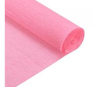TOP-VIGOR Crepe Paper, 50cmx2.3M Craft Streamers, Hanging Rainbow Crepe Paper Streamers, Party Crepe Paper Roll for Flowers, Gift Wrapping, Birthday Decorations, Party Decorations, Dark Pink