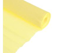 TOP-VIGOR Crepe Paper Roll, Yellow, 25cmx2.5M, Party Decorations