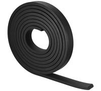 TOP-VIGOR EPDM Rubber Foam Strip 10mm (T) x 20mm (W) x 4000mm (L), Weatherproof Door Seal Rubber Sealing Strip Foam Tape for DIY Gasket Insulation Soundproofing, Reduce Vibration Mat Black