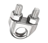 TOP-VIGOR M16 Wire Rope Clip Clamp, 304 Stainless Steel Cable Clamps U Bolt Saddle Fastener for 16mm Wire Rope for Rigging Rope and tension cable Garden Tension Wire Ropes