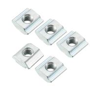 TOP-VIGOR M4 Slide in T-Nuts, Nickel Plated Carbon Steel T Slot Nuts for 2020 Aluminium Extrusion Profile, Threaded T-Slot Fasteners for CNC, 3D Printer & Frame Assembly, 20Pcs