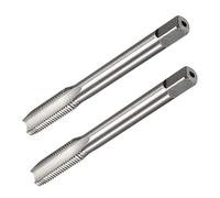 TOP-VIGOR M8 x 1mm Straight Flute Screw Thread Tap, Thread Milling Tap with H2 Tolerance, HSS Straight 3 Flutes Metric Machine Tap for Drilling and Tapping 2Pcs