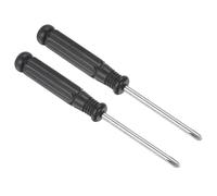 TOP-VIGOR Mini Phillips Screwdriver 3mm Cross Head 95mm Length 2pc | Small Precision Screwdrivers with Non-slip Handle for Electronics, Glasses, Watch, Computer and Small Appliance Repair
