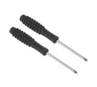 TOP-VIGOR Mini Phillips Screwdriver 3mm Cross Head 99mm Length 2pc | Small Precision Screwdrivers with Non-slip Handle for Electronics, Glasses, Watch, Computer and Small Appliance Repair