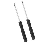 TOP-VIGOR Mini Slotted Screwdriver 2mm Flat Head 82mm Length 2pc | Small Precision Screwdrivers with Non-slip Handle for Electronics, Glasses, Watch, Computer and Small Appliance Repair