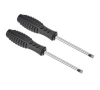 TOP-VIGOR Mini Slotted Screwdriver 5mm Flat Head 145mm Length 2pc | Small Precision Screwdrivers with Non-slip Handle for Electronics, Glasses, Watch, Computer and Small Appliance Repair
