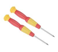 TOP-VIGOR Mini Torx Screwdriver T2 Star Head 130mm Length 2pc | Small Precision Screwdrivers with Non-slip Handle for Electronics, Glasses, Watch, Computer and Small Appliance Repair