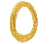 TOP-VIGOR Natural Latex Rubber Tubing, 1.6mm ID x 3.2mm OD Rubber Tubing, Highly Elastic and Strong Hose for Sports Exercise Stretching Laboratory, Home Hose Tube, Yellow
