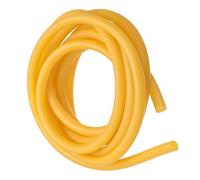 TOP-VIGOR Natural Latex Rubber Tubing, 12mm ID x 17mm OD Rubber Tubing, Highly Elastic and Strong Hose for Sports Exercise Stretching Laboratory, Home Hose Tube, Yellow