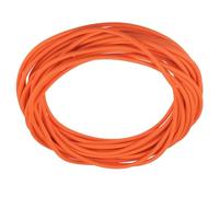 TOP-VIGOR Natural Latex Rubber Tubing, 2mm ID x 4mm OD Rubber Tubing, Highly Elastic and Strong Hose for Sports Exercise Stretching Laboratory, Home Hose Tube, Orange