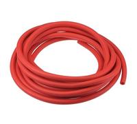 TOP-VIGOR Natural Latex Rubber Tubing, 6mm ID x 10mm OD Rubber Tubing, Highly Elastic and Strong Hose for Sports Exercise Stretching Laboratory, Home Hose Tube, Red