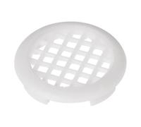 TOP-VIGOR Round Mesh Hole Air Vents, Plastic Vent White Cover, Fit 30mm / 1.18" Cut-Out, Clip-in Circular Air Hole Cover for Cupboard Wardrobe Shoebox, OD 31mm / 1.22", Pack of 30