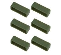 TOP-VIGOR Silicone Watch Band Keepers, 24mm Watch Strap Loop Replacement Watch Band Fastener Rings for Smartwatch or Wristband - Dark Green 6 Pcs