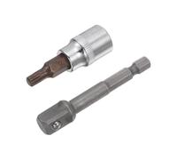 TOP-VIGOR Spline Bit Socket, 3/8" Drive x M6 (6mm) Key Socket, Premium S2 Steel Bits, 1.89" Length Bit with Hex Shank Power Drill Adapter for Torque Wrench, Ratchet Wrench
