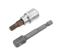 TOP-VIGOR Spline Bit Socket, 3/8" Drive x M8 (8mm) Key Socket, Premium S2 Steel Bits, 1.89" Length Bit with Hex Shank Power Drill Adapter for Torque Wrench, Ratchet Wrench