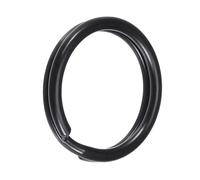 TOP-VIGOR Split Key Rings, 15mm Keyring Rings Hoop Open Flat Jump Connector, Keychain Ring for Car Keys Crafts Making Keys Organization Accessories, Electrophoretic Paint Iron - 10Pcs