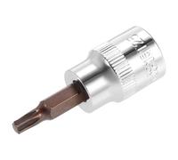 TOP-VIGOR Torx Bit Socket, 3/8" Drive x T25 CR-V Key Socket, Premium S2 Steel Bits, Torx Bit with 49mm Length for Car, Trucks Repair(for Hand Use Only)