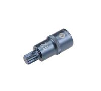 TOP-VIGOR Triple Square Spline Bit Socket, 1/2" Drive x M12 (12mm) CR-V Key Socket, Premium S2 Steel Bits, Bit with 2" Length for Car, Trucks Repair(for Hand Use Only)
