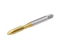 TOP-VIGOR UNC 1/4-20 Metric Machine Tap Spiral Point Plug, Ground Threads H2 3 Flutes Titanium HSS Threading Tap