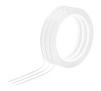 TOP-VIGOR Whiteboard Tape 3mm 1/8", 3 Thin Self Adhesive Marking Tape for White Board Grid Lines Charts DIY Crafts and Classroom Accessories, White