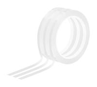 TOP-VIGOR Whiteboard Tape 6mm 1/4", 3 Thin Self Adhesive Marking Tape for White Board Grid Lines Charts DIY Crafts and Classroom Accessories, White