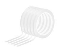 TOP-VIGOR Whiteboard Tape 6mm 1/4", 5 Thin Self Adhesive Marking Tape for White Board Grid Lines Charts DIY Crafts and Classroom Accessories, White