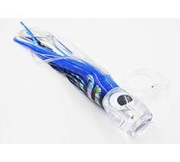 Top Water Lures ， Fishing Lure, Big Game Lure, Durable, Chugger Style. Comes Fully Rigged and Ready To GO Great for Trolling for Mahi Mahi, Tuna, Wahoo! (Blue/White 6 inch)