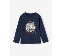 Top with Tiger Motif for Boys night blue