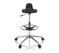 TOP WORK 03 I - Swivel stool Black