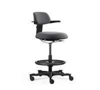 TOP WORK 40 - Work Chair Black/Dark Grey