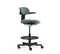 TOP WORK 40 - Work Chair Black/Green