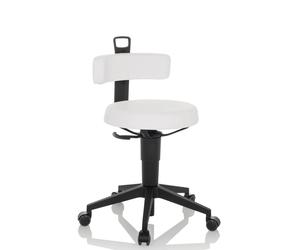 TOP WORK FLEX PU Faux Leather - Swivel stool White