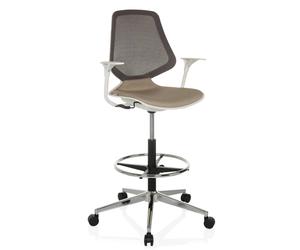 TOP WORK STYLE - Counter chair Beige