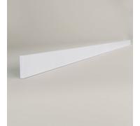 Top Worktops Absolute White - Black Core - Upstand 3050mm X 75mm X 12mm Compact Laminate Modern, Waterproof