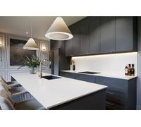 Top Worktops Absolute White Compact Laminate Worktop & Splashback Bundle 3050mm X 610mm