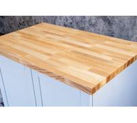 Top Worktops Ash Worktop 3M X 620mm X 38mm - Premium Solid Wood Kitchen Countertop - Real Ash Worktops