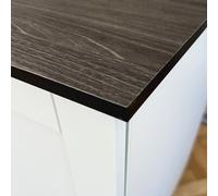 Top Worktops Black Oak 2000mm X 950mm X 12mm Compact Laminate Worktop Modern, Waterproof, Solid Core