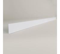 Top Worktops Compact Laminate Upstand Worktop 3050mm x 75 × 12mm - Absolute White Finish, Slim Waterproof Solid Core Surface, Heat and Scratch Resistant, Easy DIY Installation
