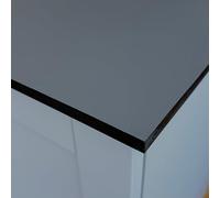 Top Worktops Compact Laminate Worktop Shadow Grey 1000 x 608 x 12 mm, Modern Slim Solid Core, Waterproof, Heat & Scratch Resistant Kitchen, Bathroom, Utility & Outdoor Counter Surface
