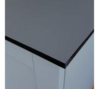 Top Worktops Compact Laminate Worktop Shadow Grey 2000 x 950 x 12 mm, Modern Slim Solid Core, Waterproof, Heat & Scratch Resistant Kitchen, Bathroom, Utility & Outdoor Counter Surface