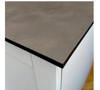Top Worktops Compact Laminate Worktop Urban Concrete 1000 x 608 x 12 mm - Slim, Waterproof, Heat & Scratch Resistant, Easy Install, Modern Square Edge Design