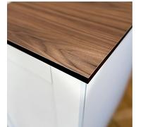 Top Worktops Compact Laminate Worktop Velvet Walnut 3050 x 608 x 12 mm - Modern Slim 12mm, Waterproof, Heat & Scratch Resistant, Solid Core, Easy to Install, Low Maintenance Kitchen Surface