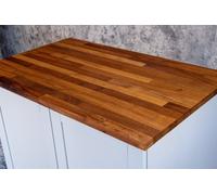 Top Worktops Iroko Worktop 4M X 620mm X 28mm - Premium Solid Wood Kitchen Countertop - Iroko Worktops