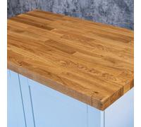 Top Worktops Oak Worktop 2M X 950mm X 38mm - Premium Solid Wood Kitchen Countertop - Real Oak Worktops