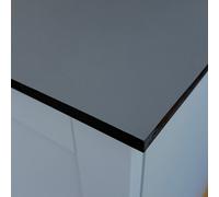 Top Worktops Shadow Grey 3050mm X 950mm X 12mm Compact Laminate Worktop Modern, Waterproof, Solid Core