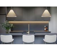 Top Worktops Shadow Grey Compact Laminate Splashback 3000mm X 610mm X 6mm Modern, Waterproof, Solid Core
