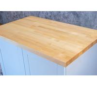 Top Worktops Solid Maple Worktop 3M X 720mm X 38mm, Premium Solid Wood Kitchen Countertop, Real Maple Timber Stave Worktops