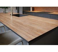 Top Worktops Warm Oak Compact Laminate Worktop & Splashback Bundle 3050mm X 610mm