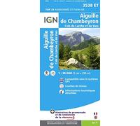 Top25 3538ET ~ Aiguille de Chambeyron walking and hiking map with free distance scale ruler